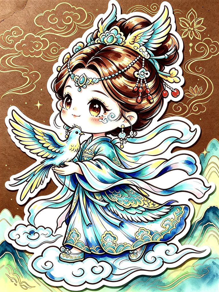 云间青鸟伴仙游