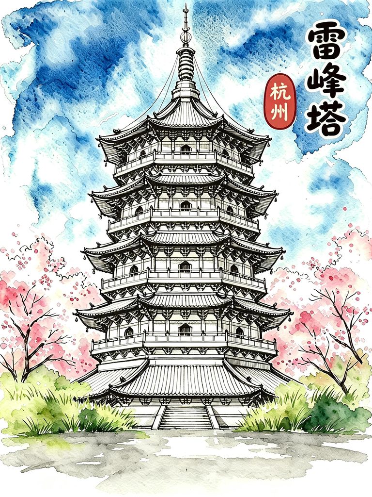 春日雷峰塔