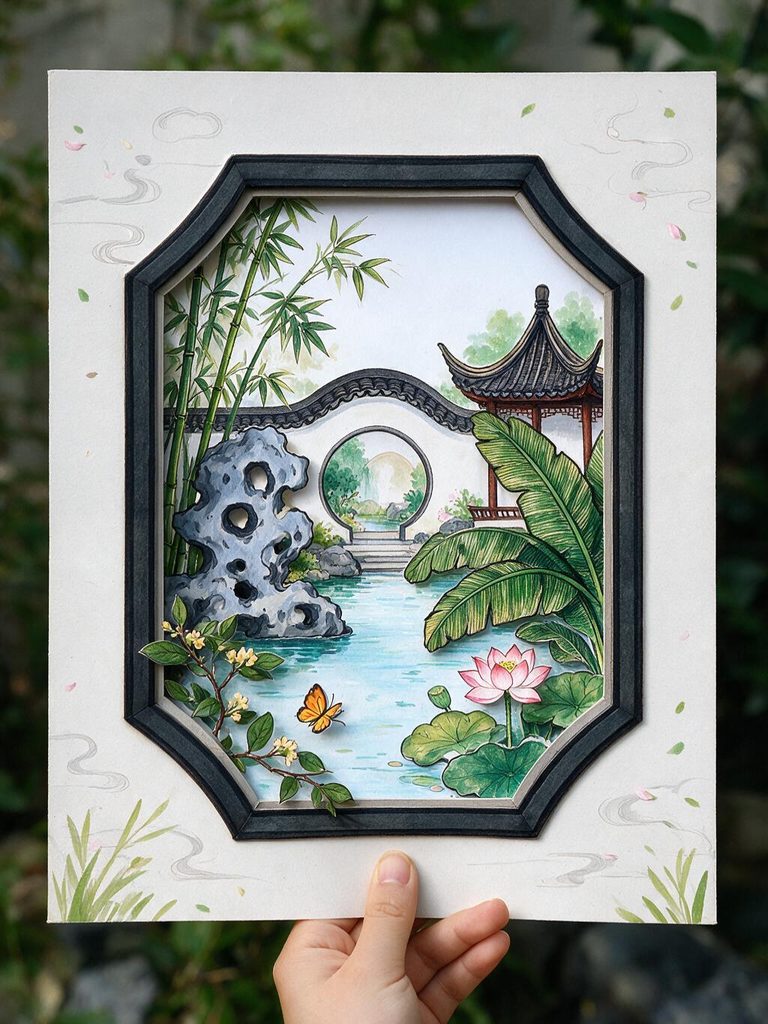 江南园林花窗课效图